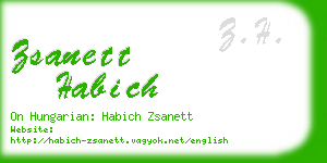 zsanett habich business card